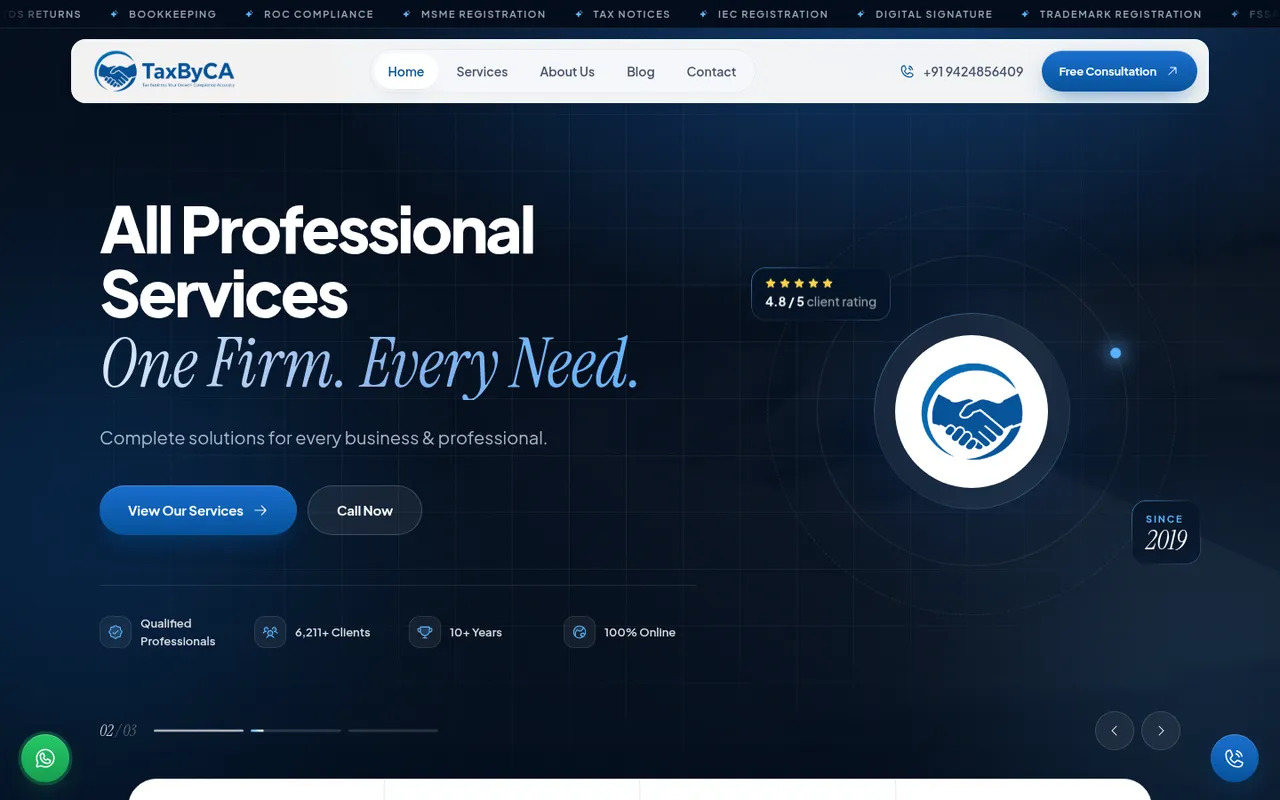 TaxByCA screenshot